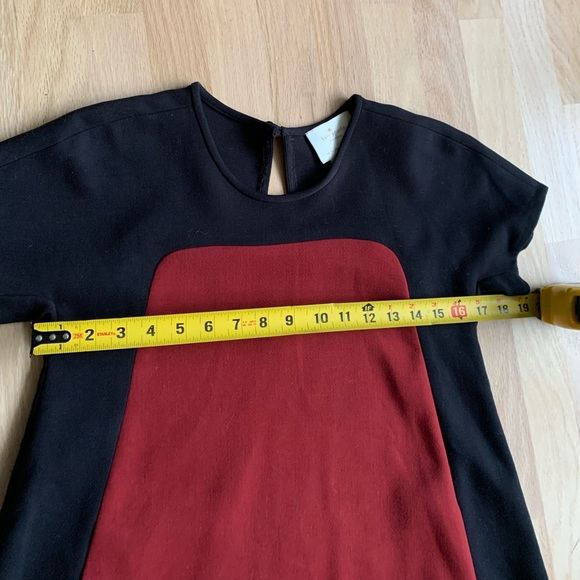 Kate spade red black dress sz 00 XS S keyhole back cute - Picture 6 of 11